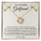 Somewhere between our jokes, secret Girlfriend Knot Necklace