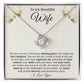 The day we met, I found Wife Knot Necklace