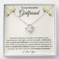 Somewhere between our jokes, secret Girlfriend Knot Necklace