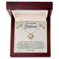 Somewhere between our jokes, secret Girlfriend Knot Necklace