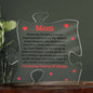 Important piece Mom Acrylic Puzzle from daughter