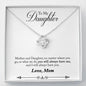 To my daughter - Mother and Daughter Necklace