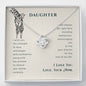 To my daughter - I wish you Necklace
