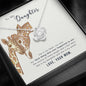 To my daughter - she is my heart Necklace