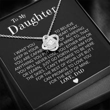 Load image into Gallery viewer, To My Daughter - Win or Learn Necklace.
